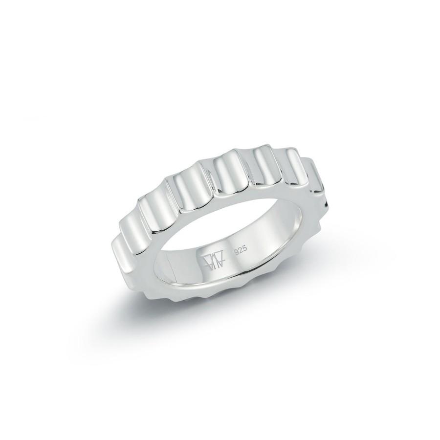 Online Walters Faith Cii Sterling Silver Jumbo Fluted Band Ring