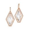 Wholesale Walters Faith Bell 18K Diamond And Rock Crystal Large Hexagon Earrings