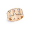 Clearance Walters Faith Quentin 18K Diamond Hexagon Pattern Cigar Band