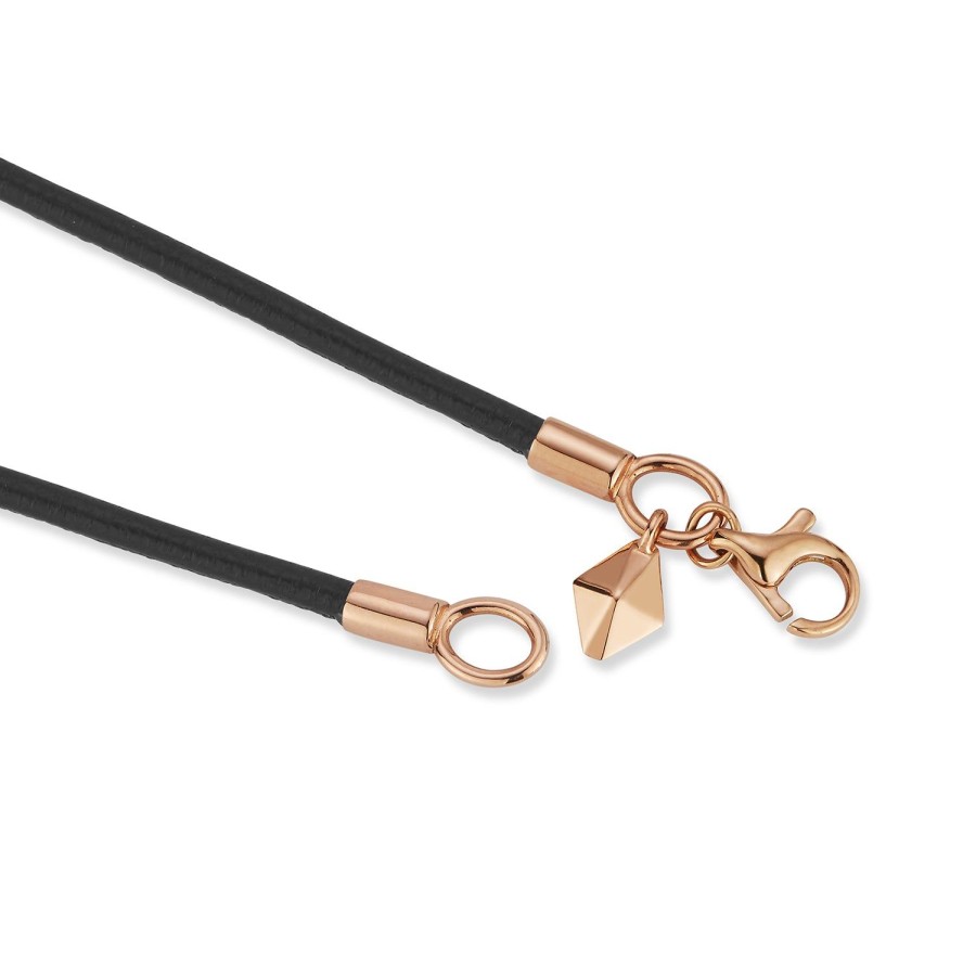 Best Walters Faith Sydney Napa Leather Cord With 18K Rose Gold Clasp