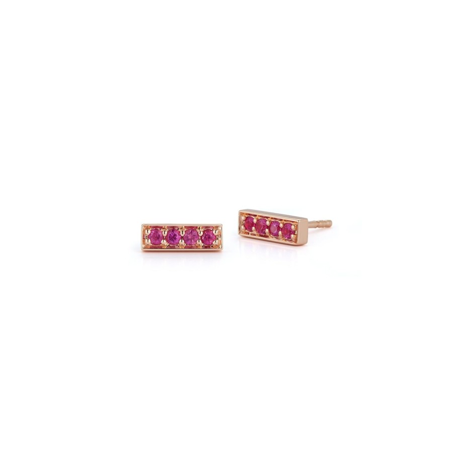 Best Walters Faith Wf Classic 18K And Sapphire Mini Bar Studs