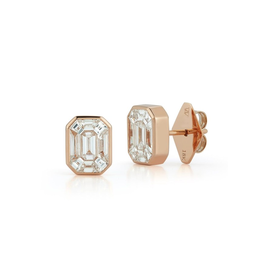 Best Walters Faith Thoby 18K Gold And Diamond Illusion Set Stud Earrings