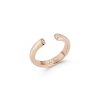 New Walters Faith Thoby 18K And Diamond Tubular Cuff Ring