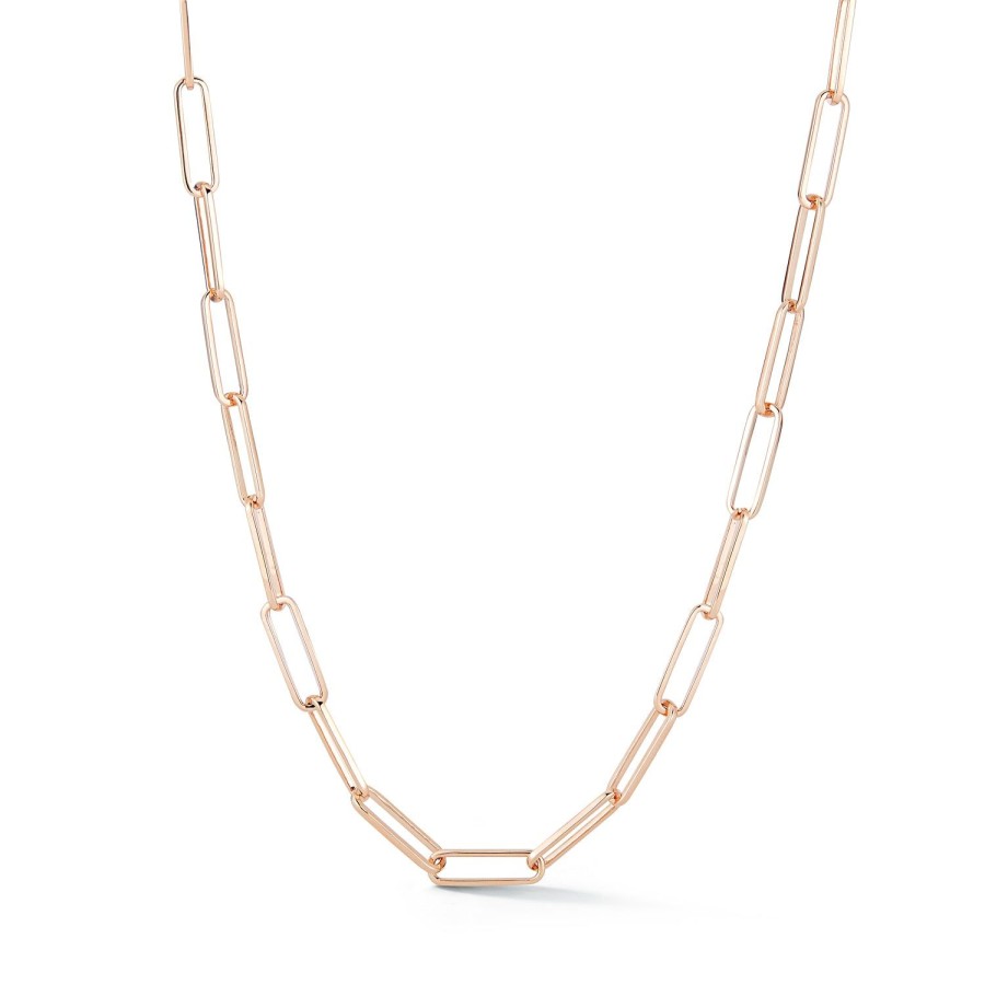 Online Walters Faith Saxon 18K Rose Gold Paper Clip Chain Necklace