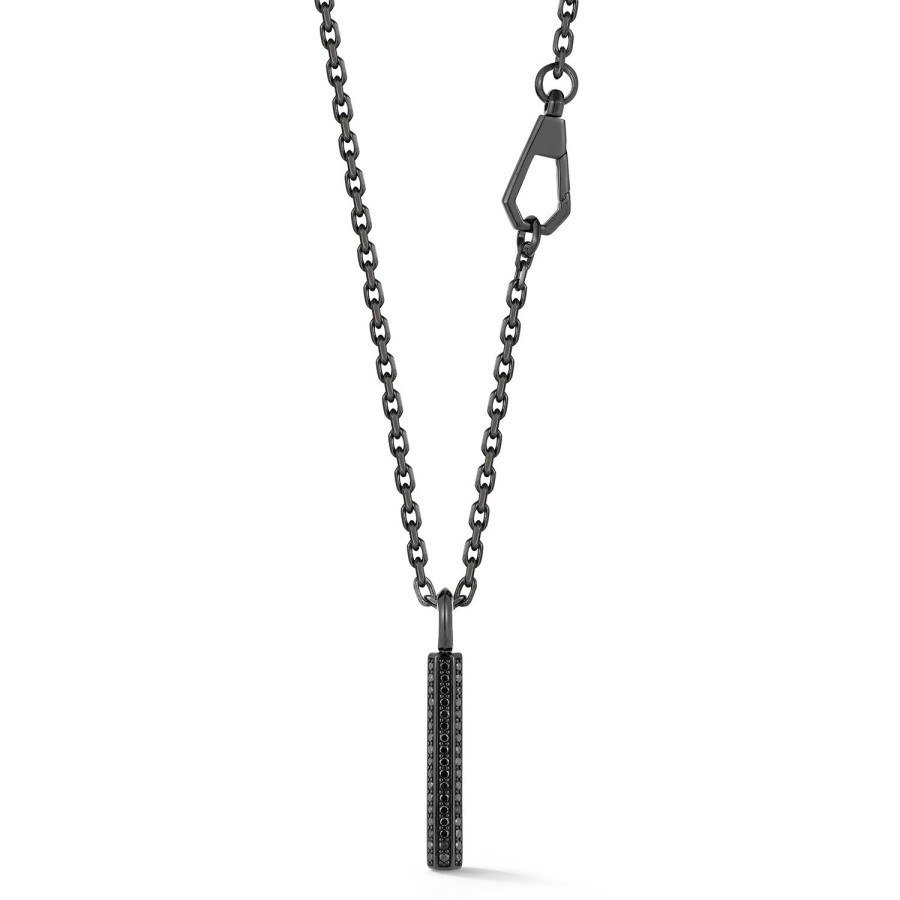 Online Walters Faith Grant 18K Black Gold And Diamond Hexagon Bar Pendant