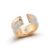 Best Walters Faith Thoby 18K Gold And Diamond Edge 2 Row Tubular Ring