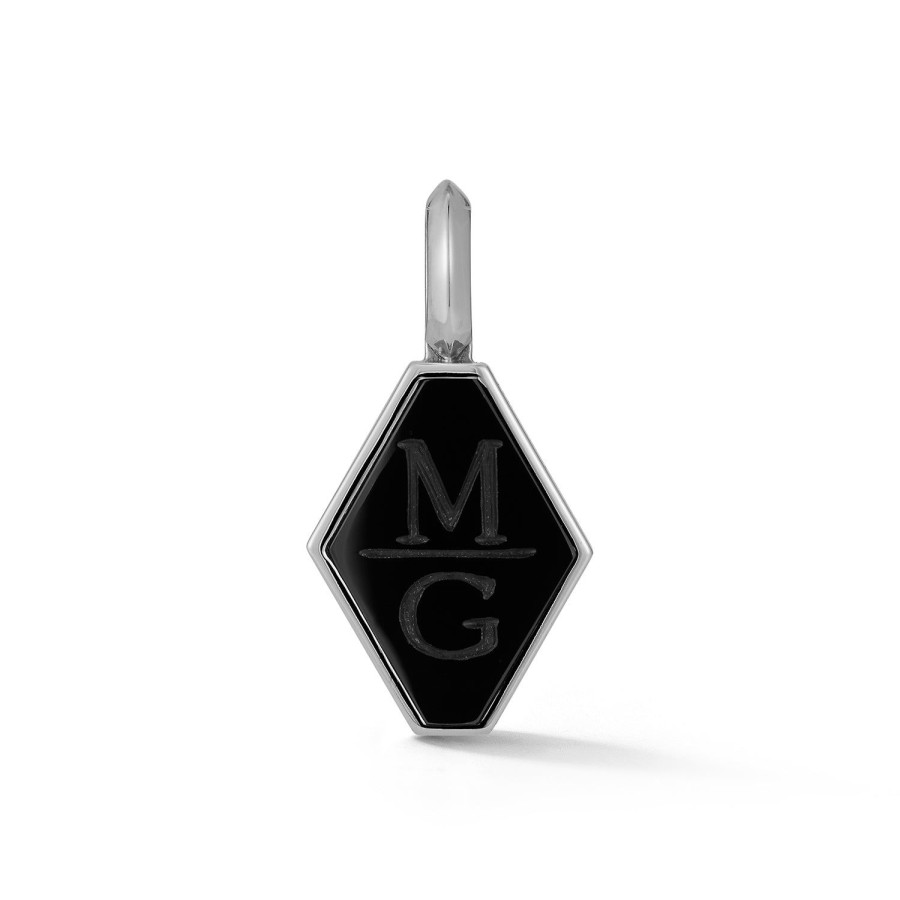 Wholesale Walters Faith Dora Sterling Silver, Black Rhodium And Black Spinel Origami Pendant