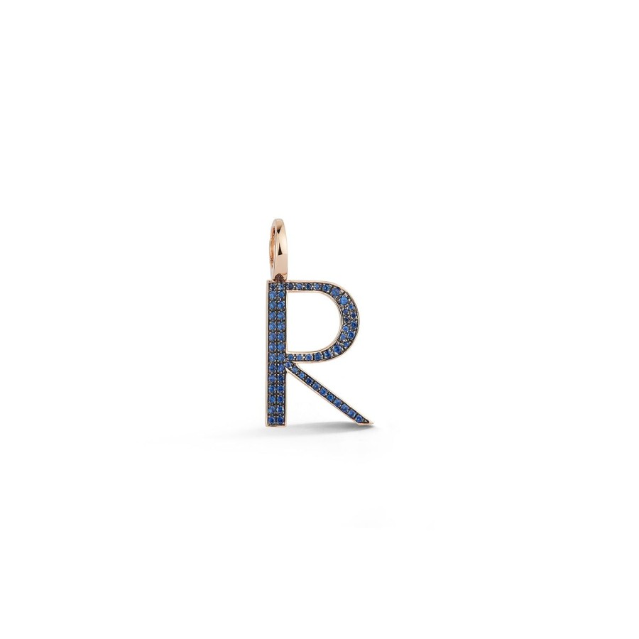 Best Walters Faith Woolf 18K Rose Gold And Sapphire Initial And Number Charms