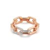 Online Walters Faith Saxon 18K Large Double Diamond Chain Link Ring