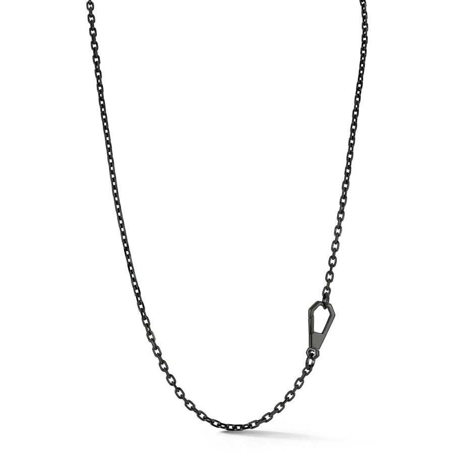 Wholesale Walters Faith Carrington Black Sterling Silver Cable Chain Necklace